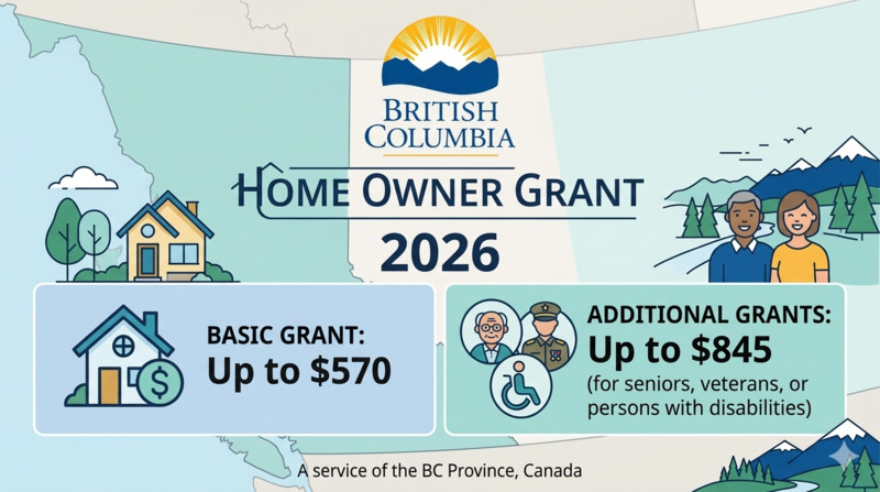 2026 卑诗业主自住补助金｜Home Owner Grant 门槛与减税金额