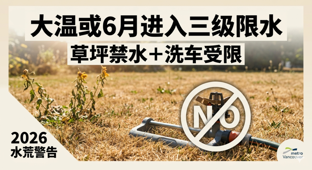 大温2026年三级限水｜Metro Vancouver water restrictions stage 3