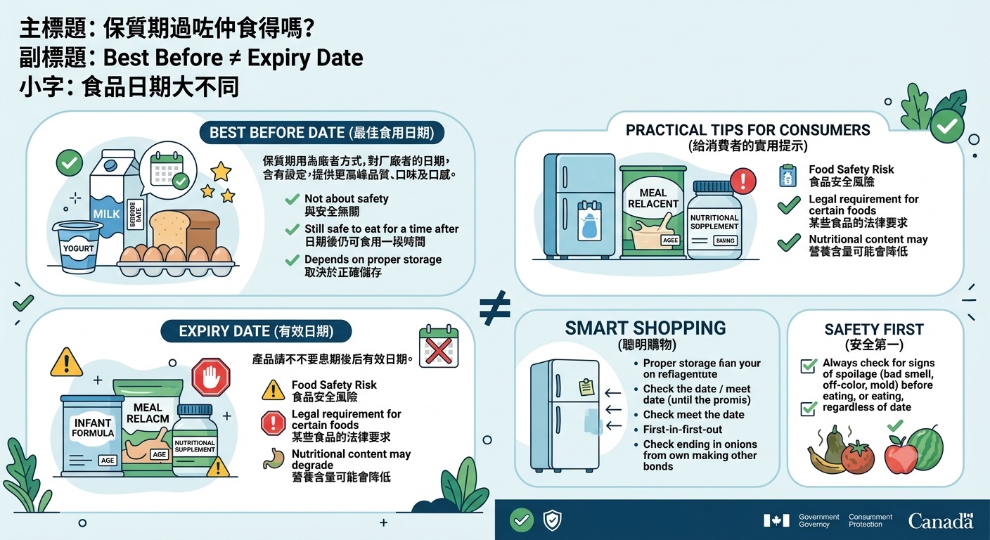保質期過咗仲食得嗎？Best Before 與 Expiry Date 原來不一樣