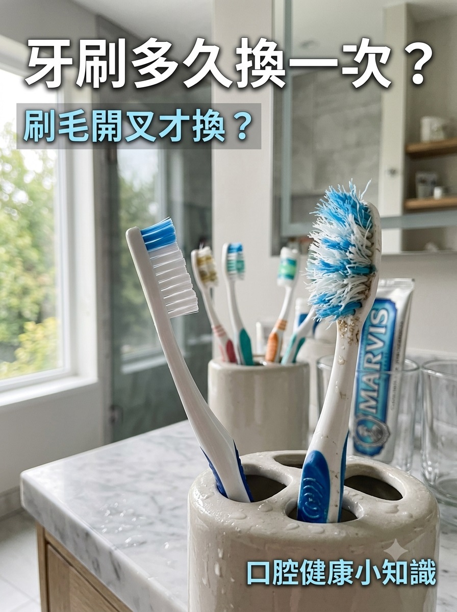 牙刷多久需要更換一次？刷毛開叉才換會太晚嗎？