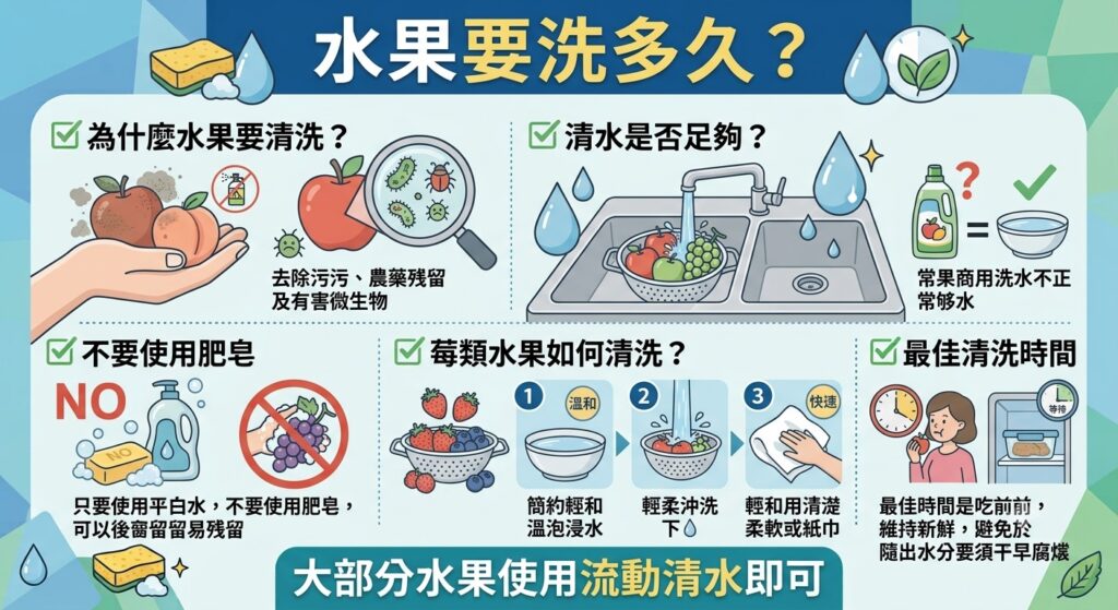 水果需要洗多久|正確清洗水果及食品安全指南