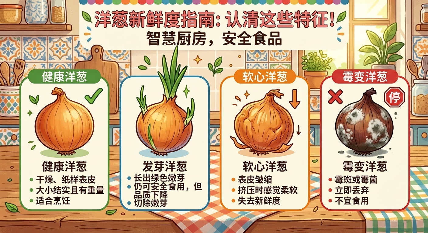 洋葱发芽了还能吃吗？发软、发霉有什么分别？