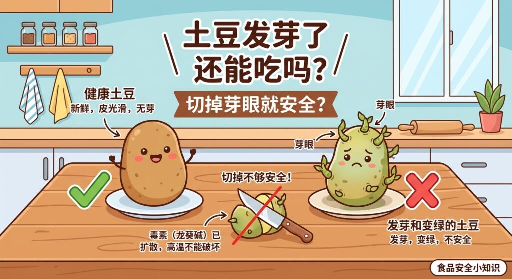 土豆发芽了还能吃吗|发芽土豆与龙葵素风险指南