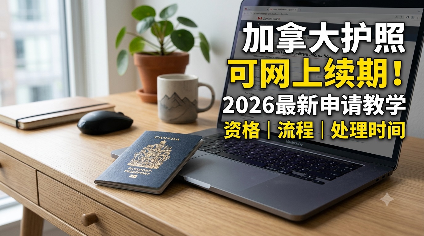 加拿大护照网上续期2026｜申请资格、教学、处理时间懒人包