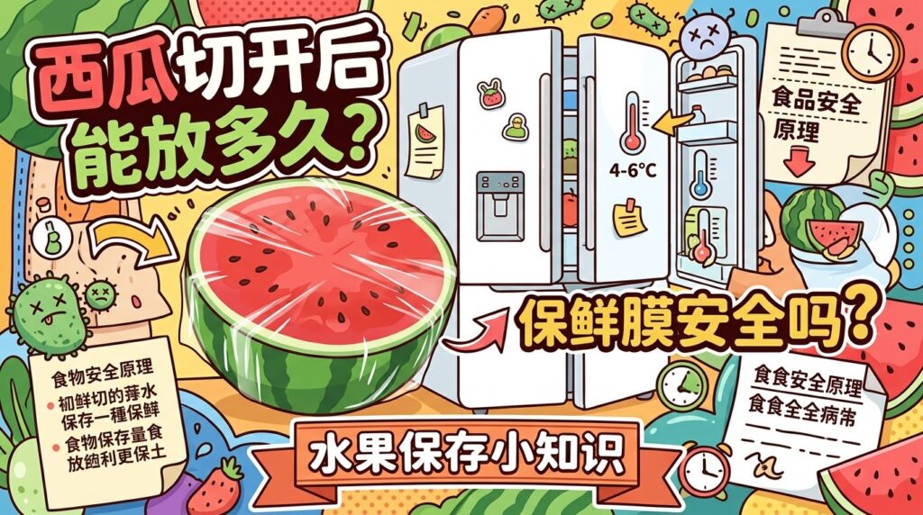 西瓜切开后能放多久｜西瓜保存与保鲜膜使用指南