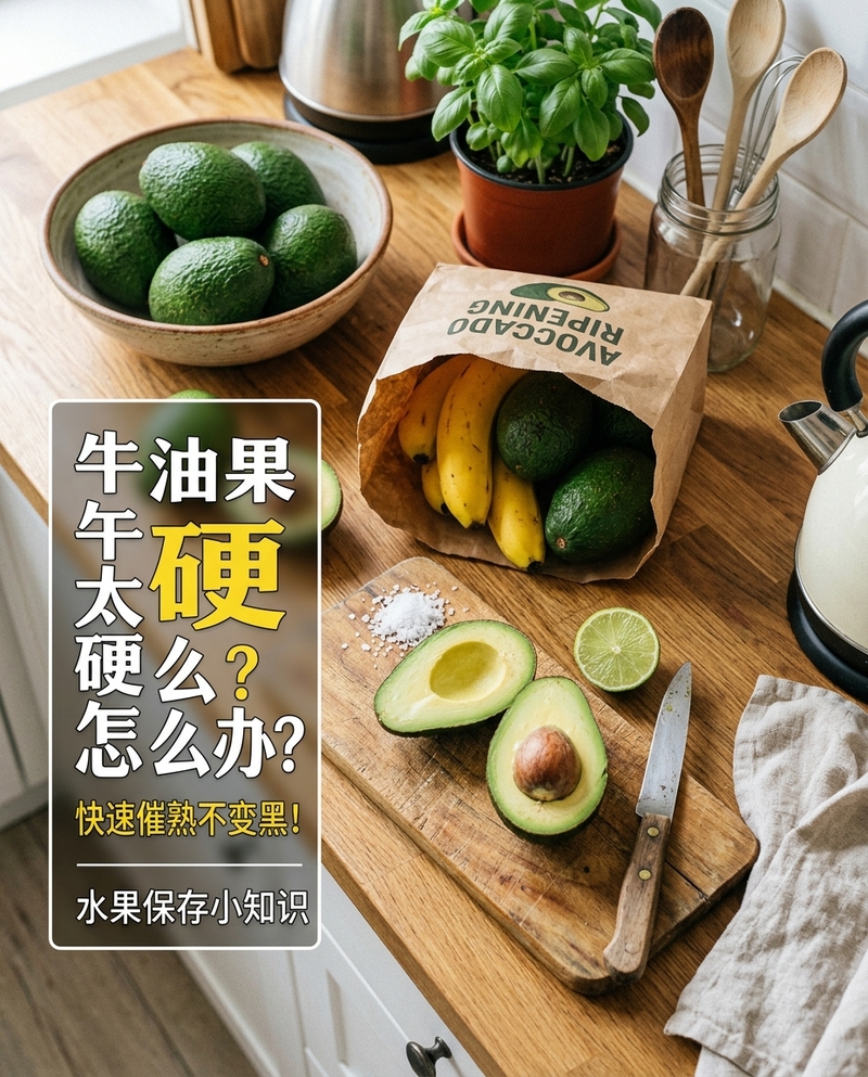 牛油果如何催熟|牛油果保存与防止变黑技巧指南