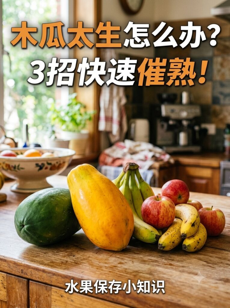 木瓜如何催熟|木瓜保存与水果催熟技巧指南
