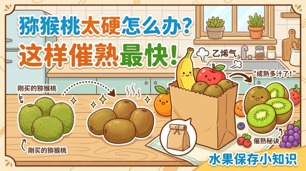猕猴桃如何催熟｜猕猴桃保存与快速催熟技巧指南