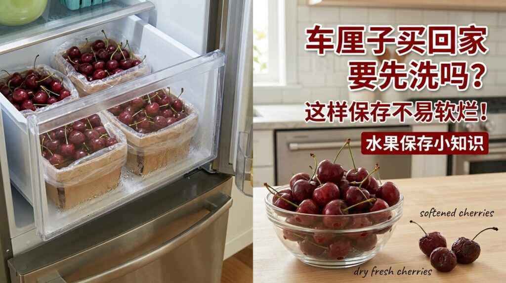 车厘子买回家要洗吗｜车厘子保存与保鲜技巧指南