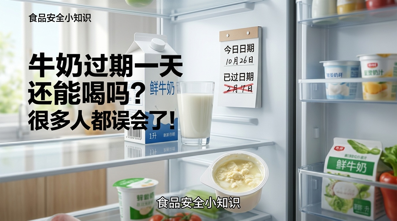 牛奶过期一天还能喝吗？很多人都误会了！