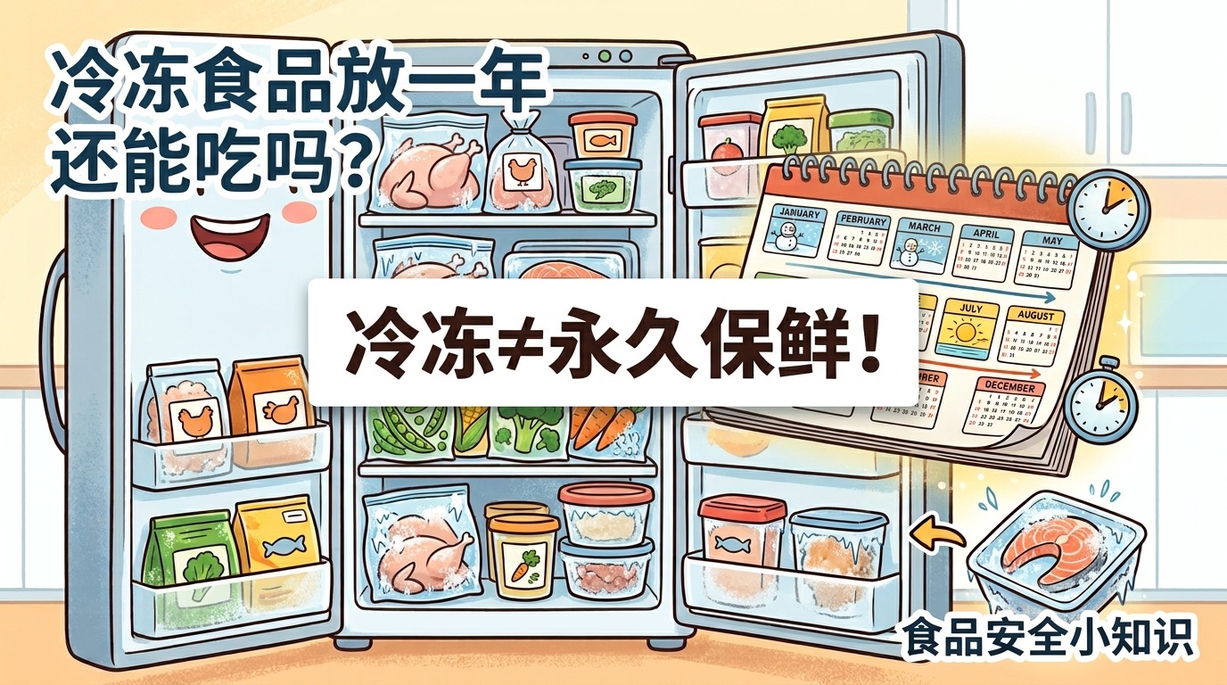 冷冻食品放了一年还能吃吗？冰箱冷冻不是无限期保鲜！