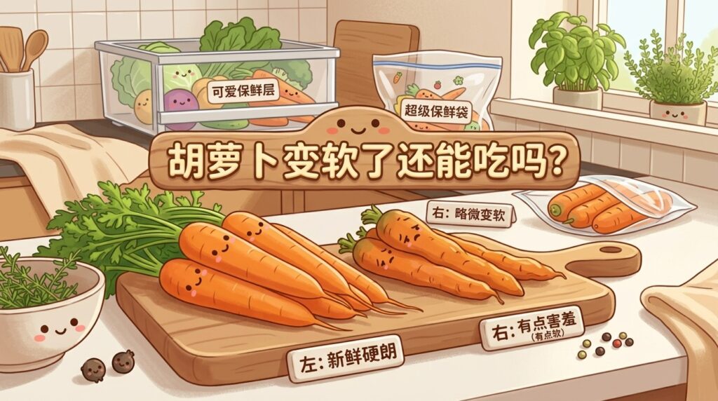 胡萝卜变软了还能吃吗|胡萝卜保存与保鲜技巧指南