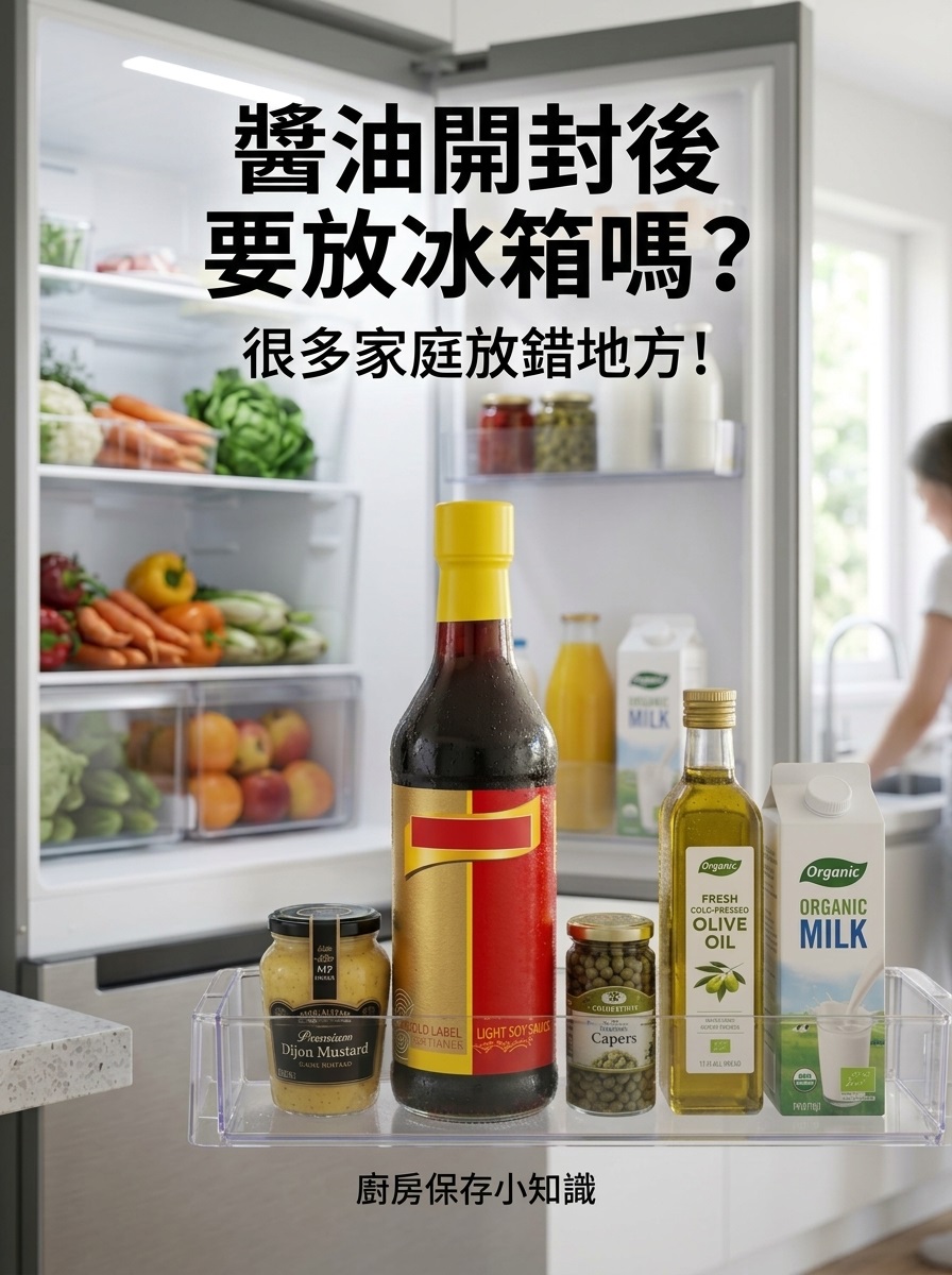 酱油开封后要放冰箱吗？很多家庭一直放错地方！